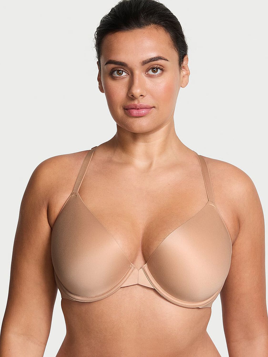 vs Body By Victoria Ultra Lightly Lined Front-Close Demi Bra Praline 1 of 3 