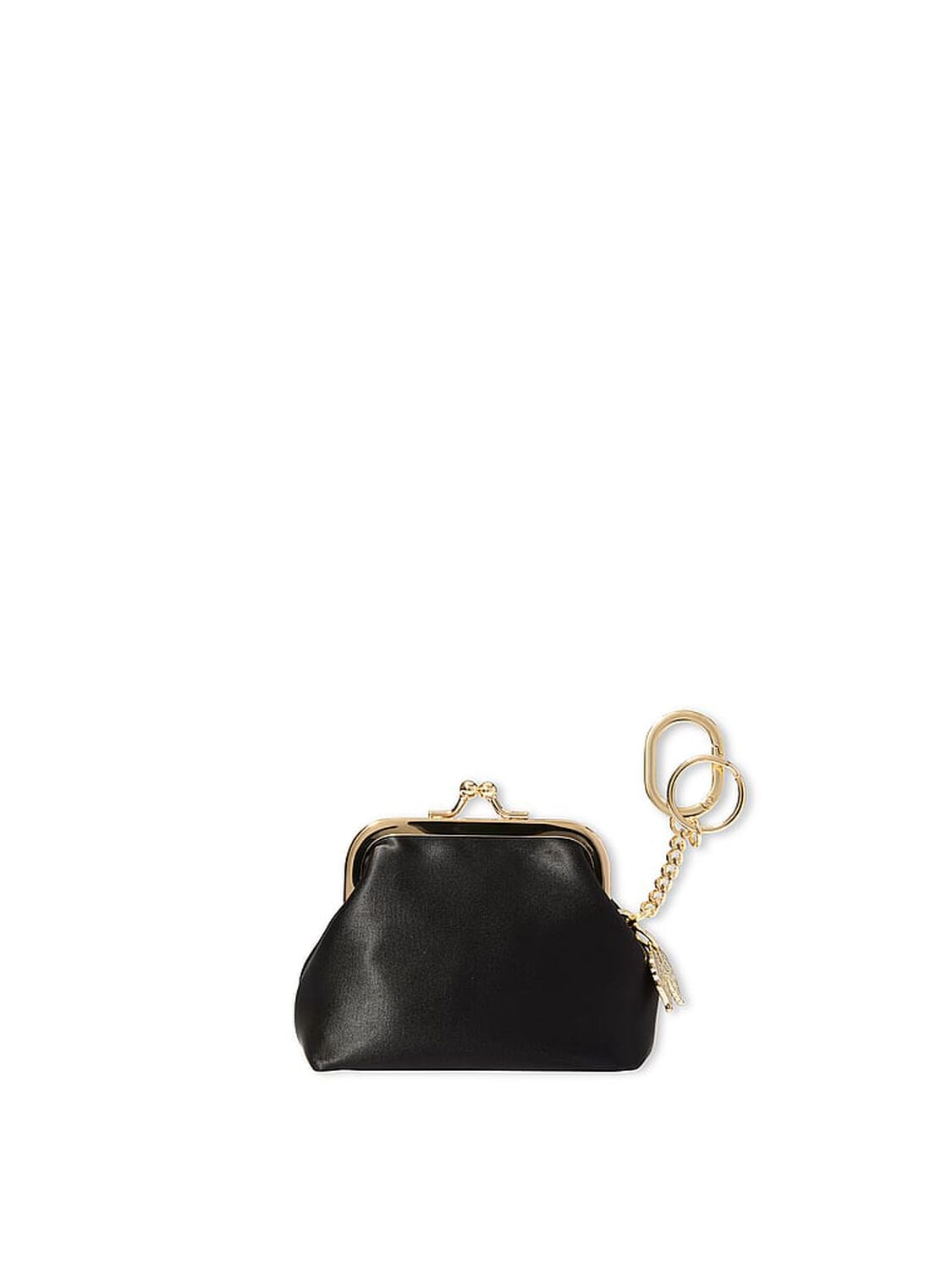 vs Victoria's Secret Kisslock Coin Purse Keychain Black 2 of 2 
