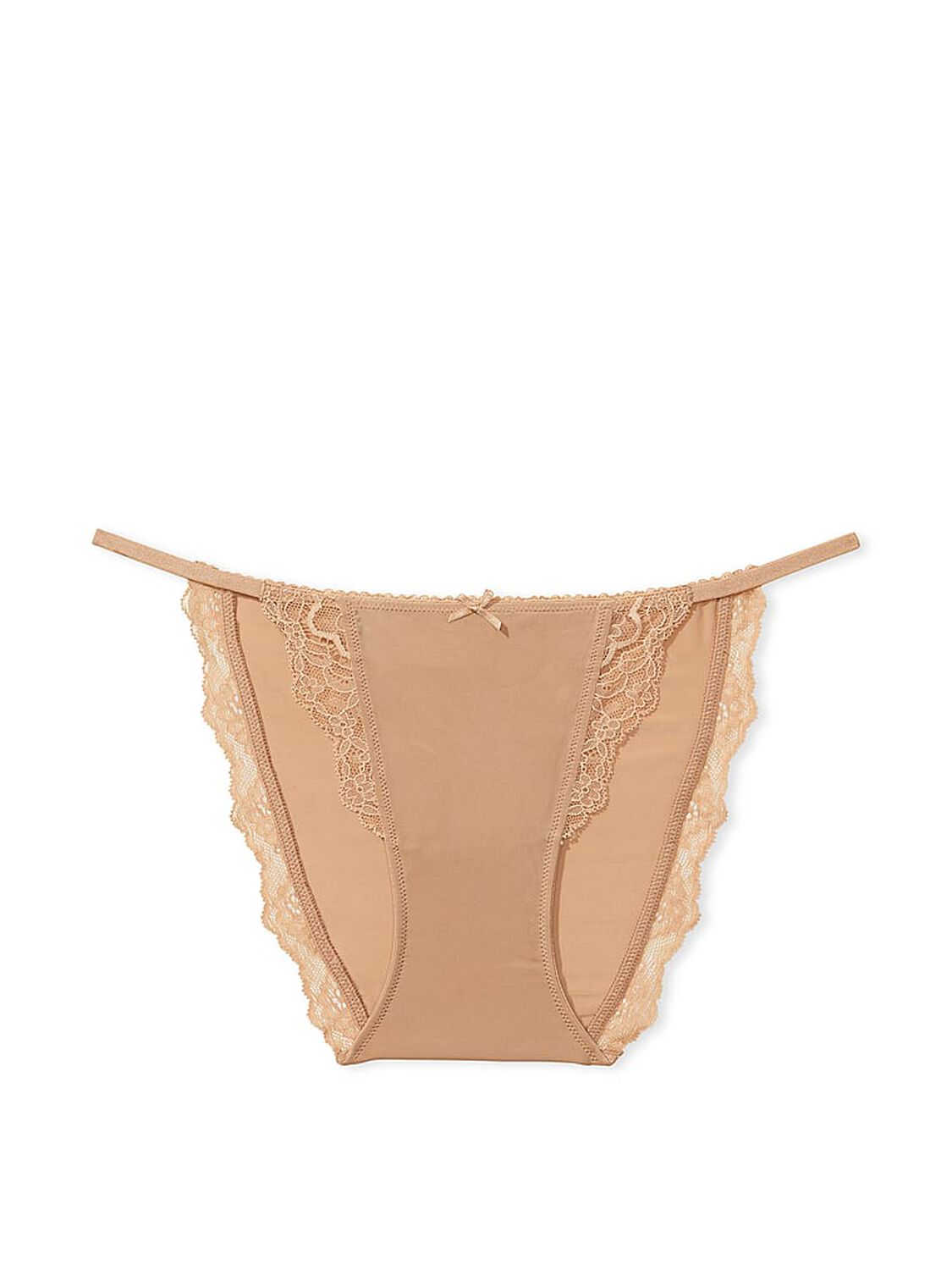 vs Dream Angels Lace-Trim String Bikini Panty Praline 3 of 4 