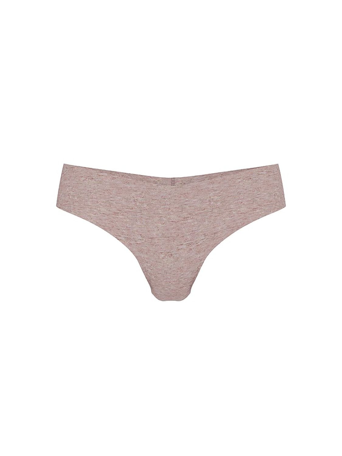 vs No-Show No-Show Cotton Thong Panty Heather Cocoa Blush 3 of 3 