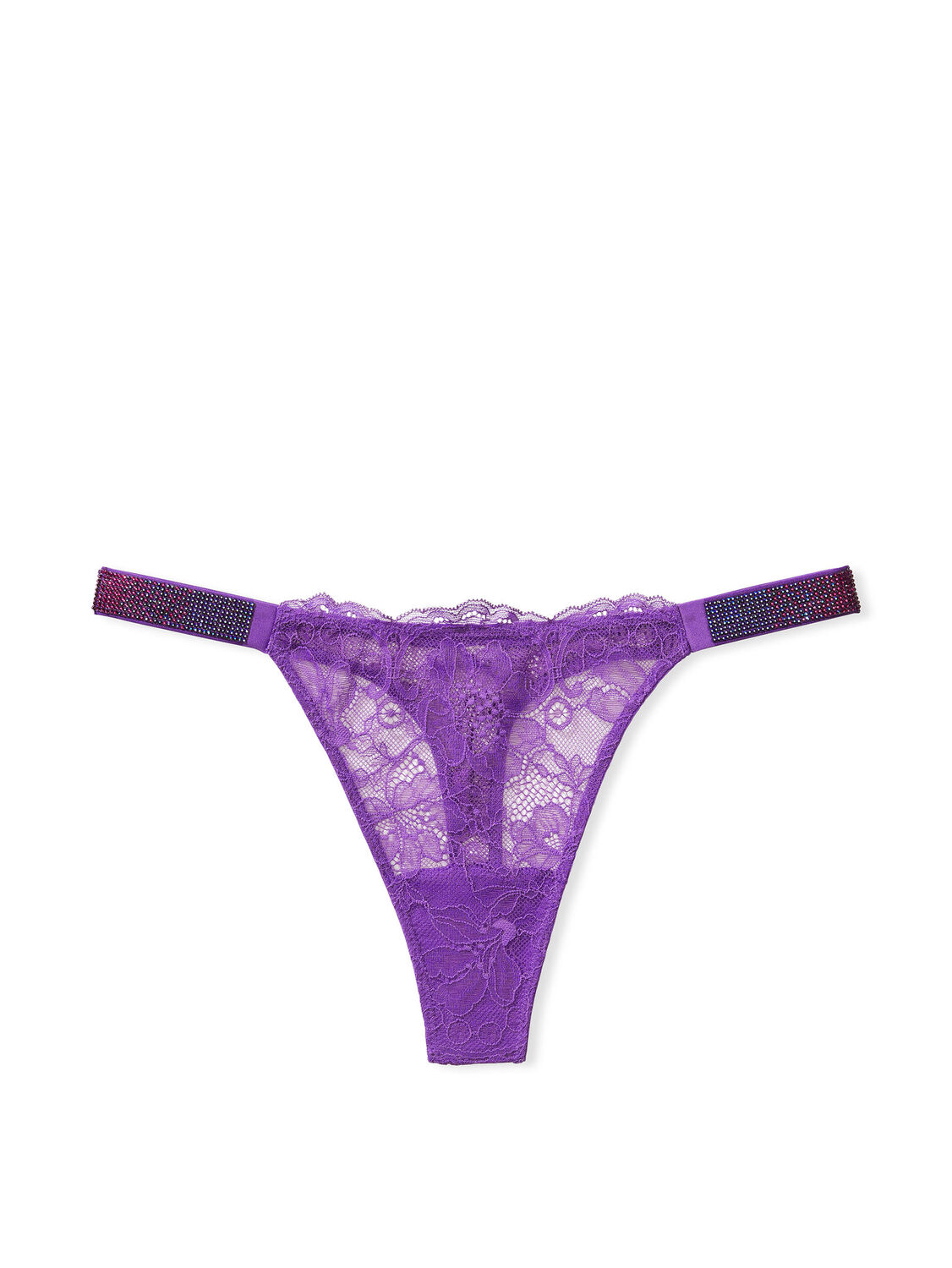 vs Very Sexy Shine Strap Lace Thong Panty Violetta 3 of 3 