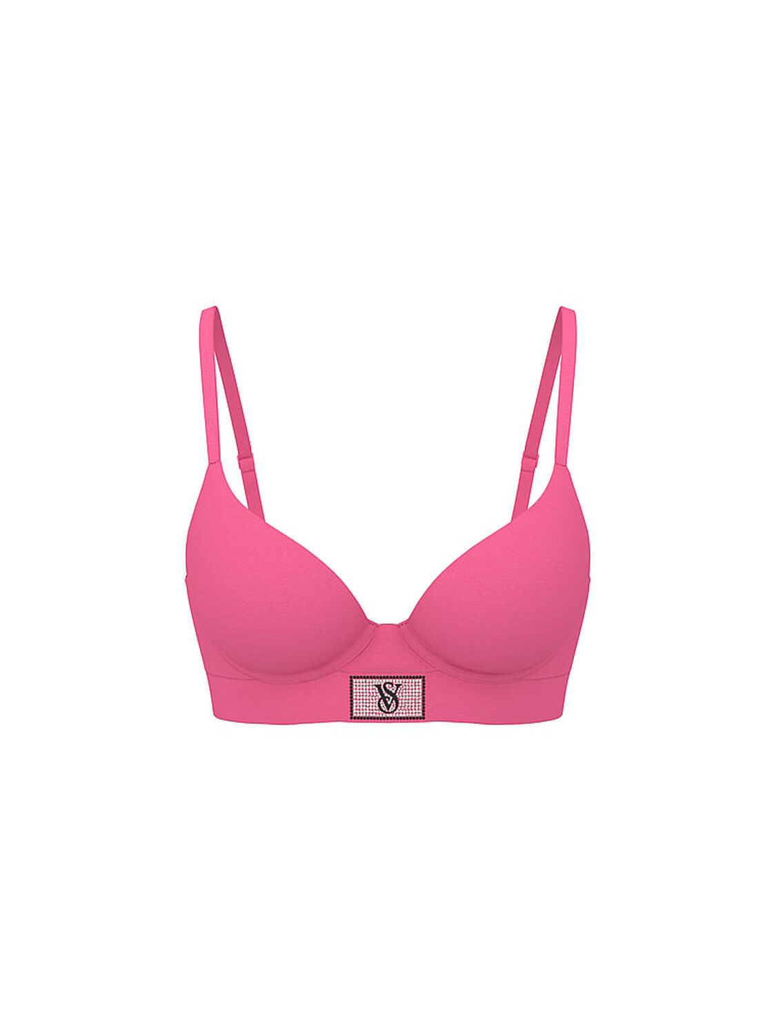 vs The T-Shirt Perfect Shape Shine Patch Push-Up Bra Rose Garden Pink 3 of 3 