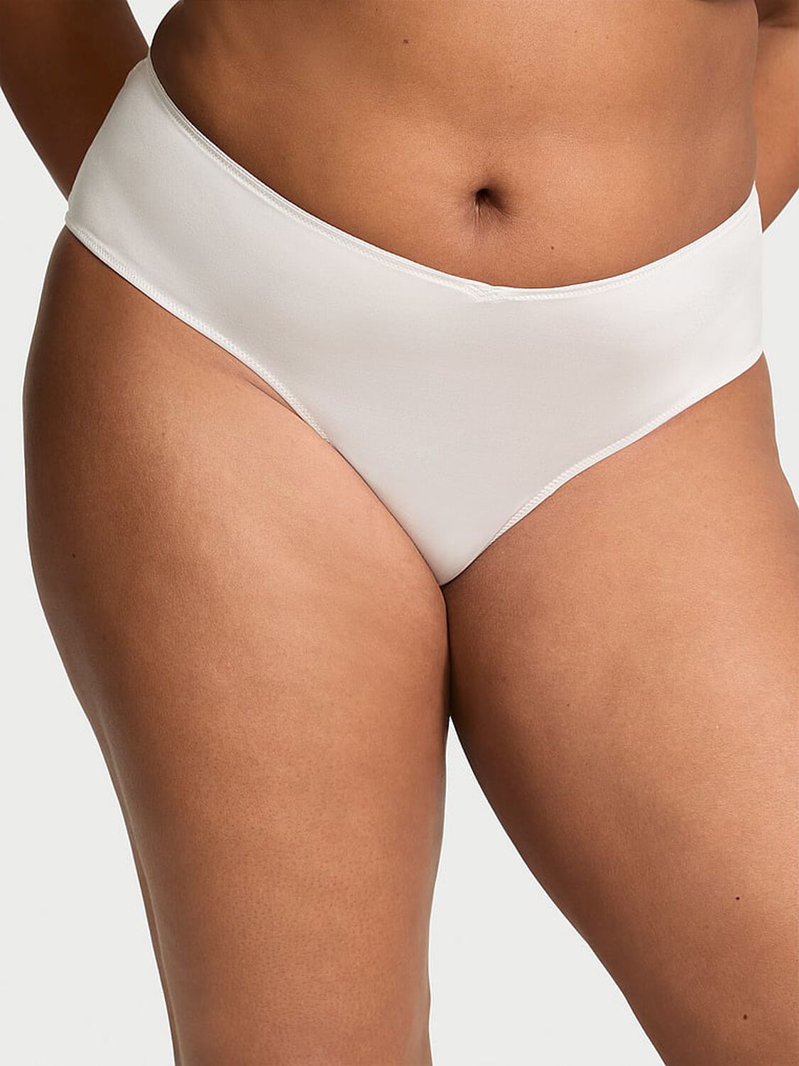 vs Very Sexy Strappy-Back High-Leg Cheeky Panty Delfin Grey 1 of 4 