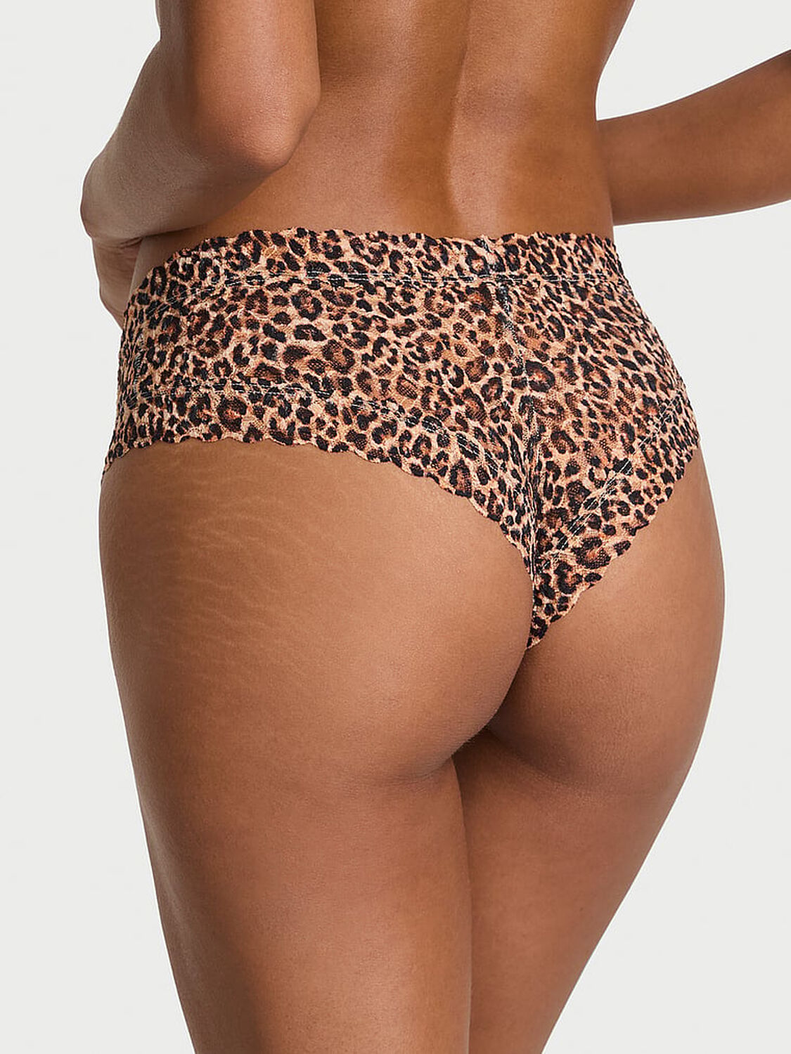 vs The Lacie Blossom Lace Cheeky Panty Natural Leopard 2 of 3 