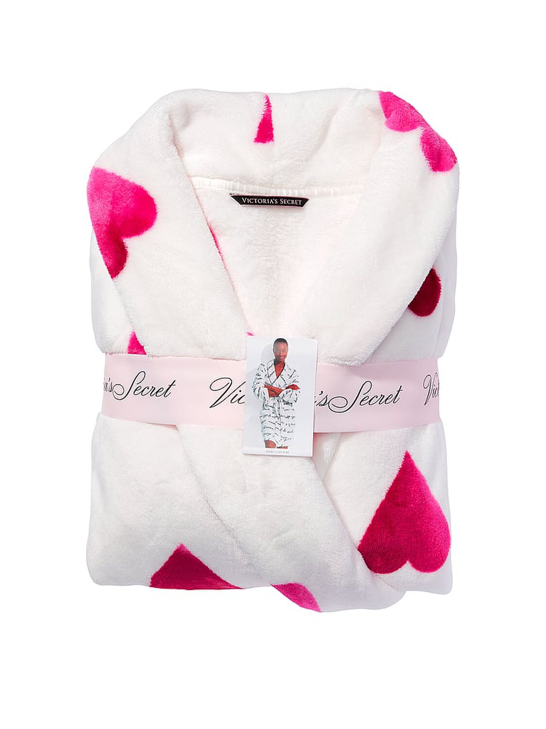 vs Victoria's Secret Short Cozy Robe Black 4 of 4 
