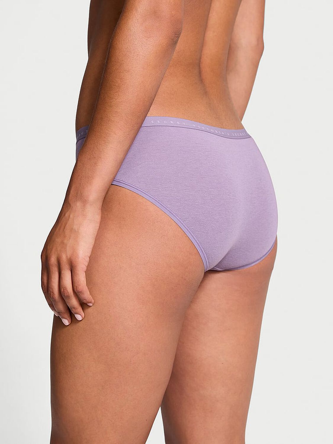 vs Victoria's Secret Stretch Cotton Hiphugger Panty Frozen Plum 2 of 3 