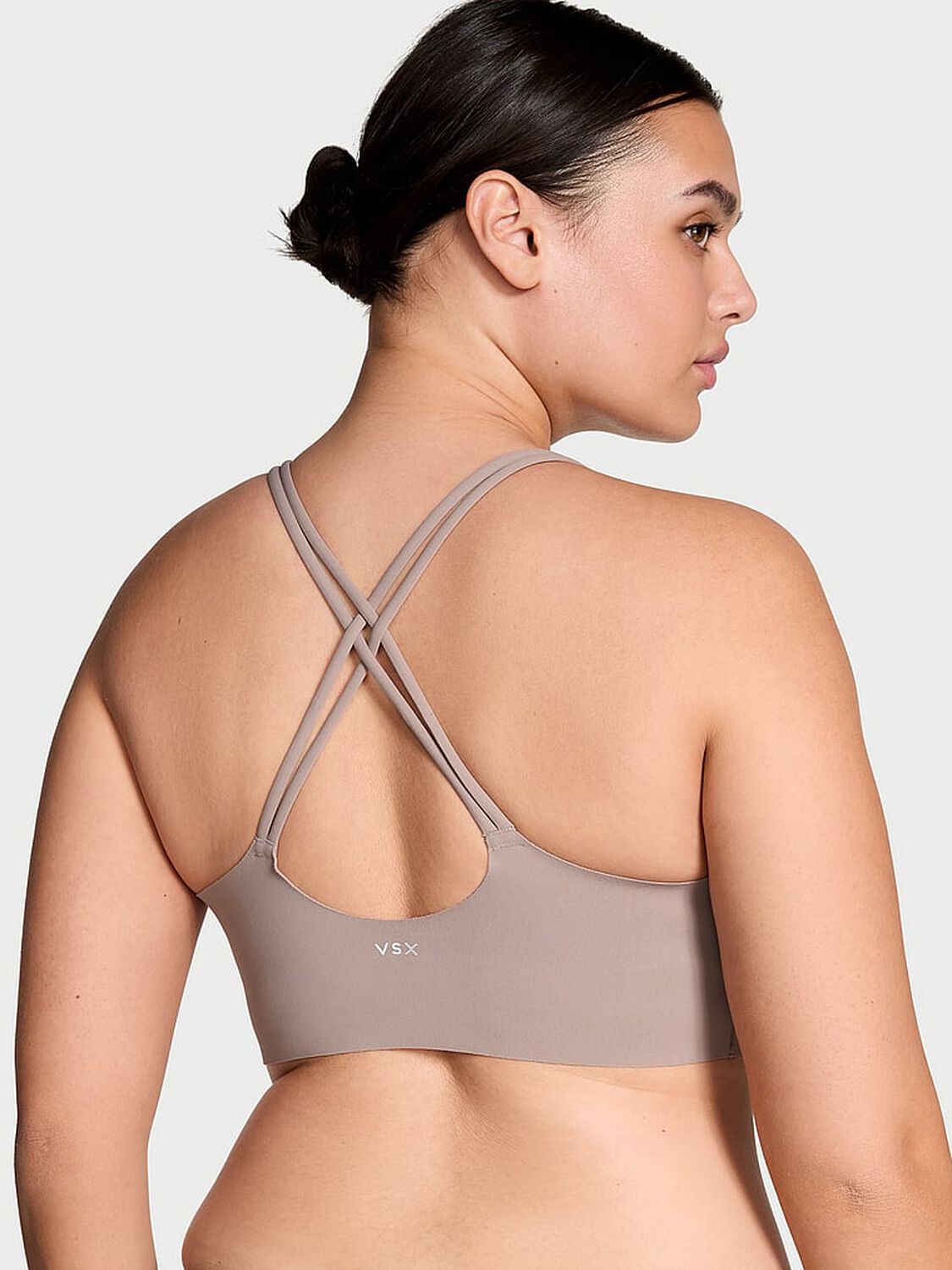 vs Victoria's Secret Elevate Strappy-Comfort Sports Bra Bare Taupe 2 of 4 