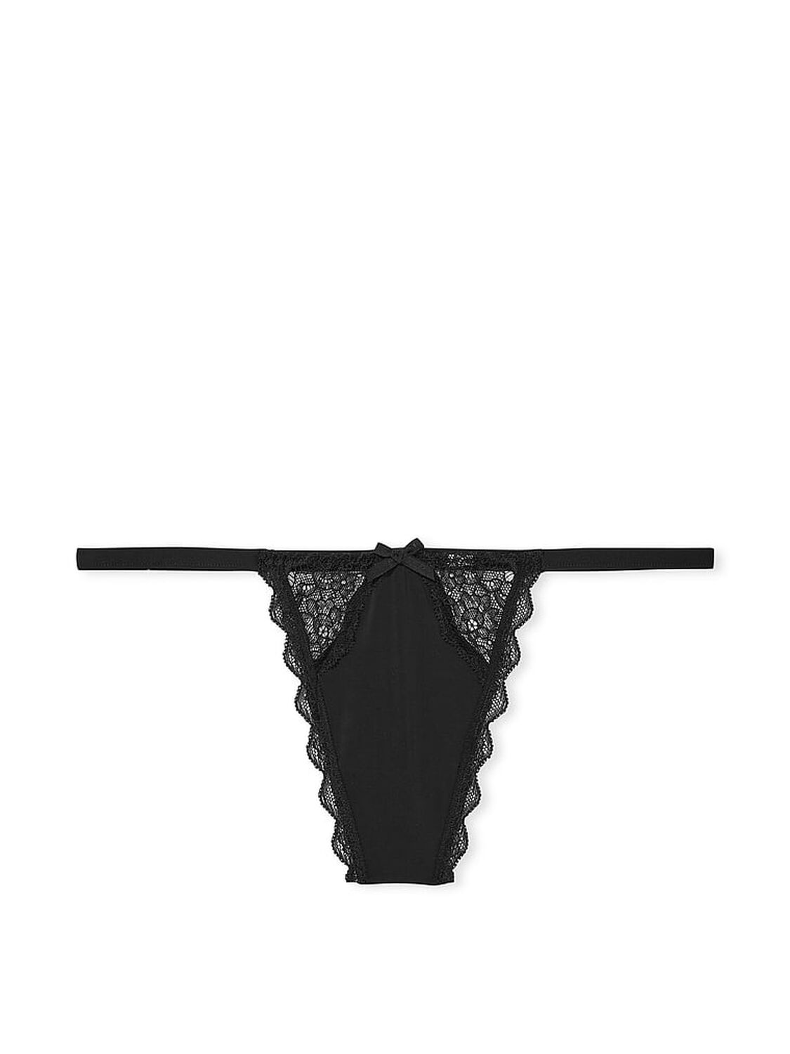 vs Dream Angels Lace V-string Panty Black 3 of 4 