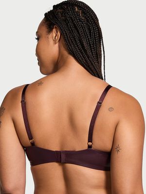 Faux Leather Push-Up Bra