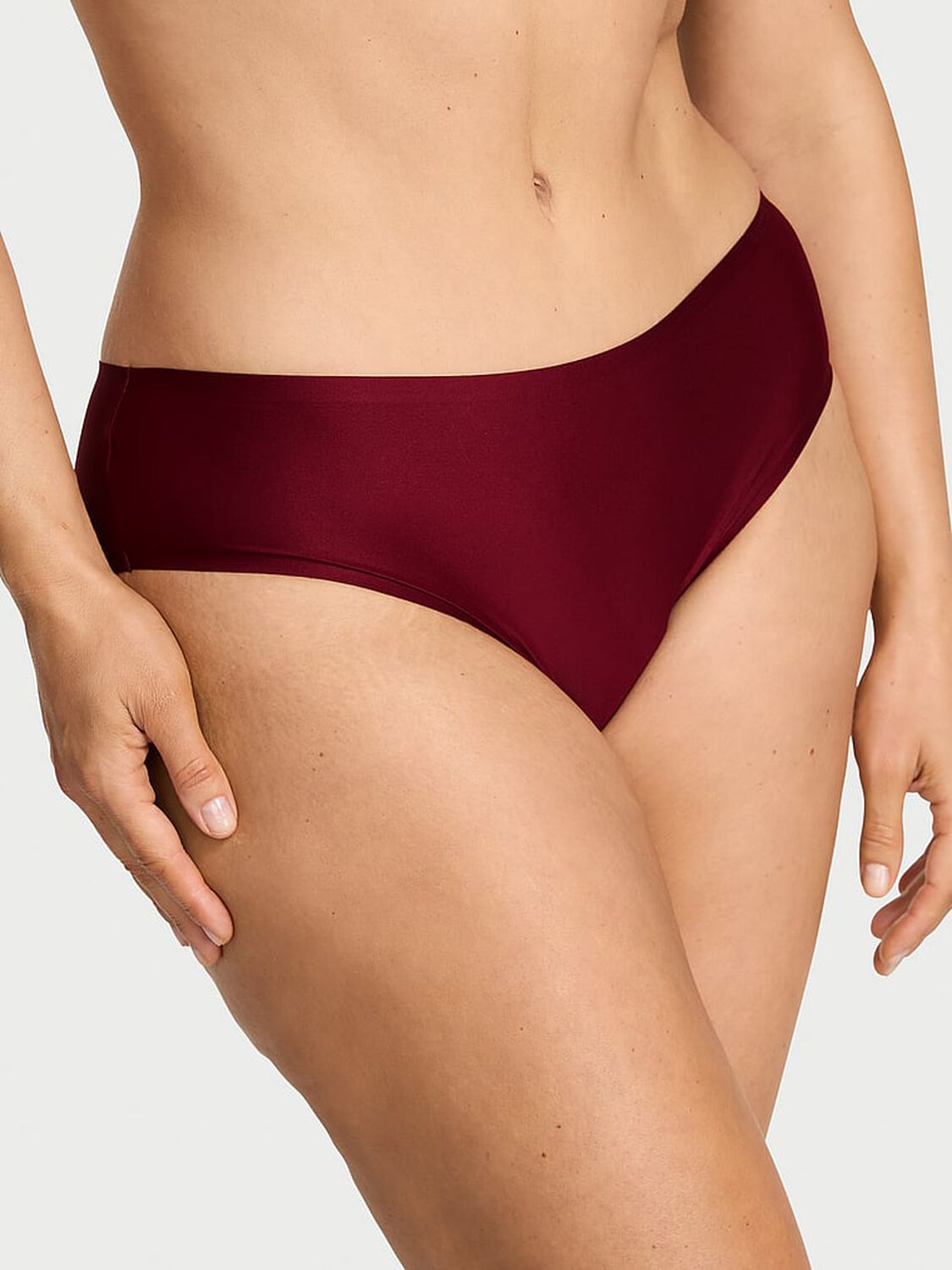 vs Body By Victoria Body by Victoria Flex Mid-Rise Bikini Panty Sangria Red 1 of 2 