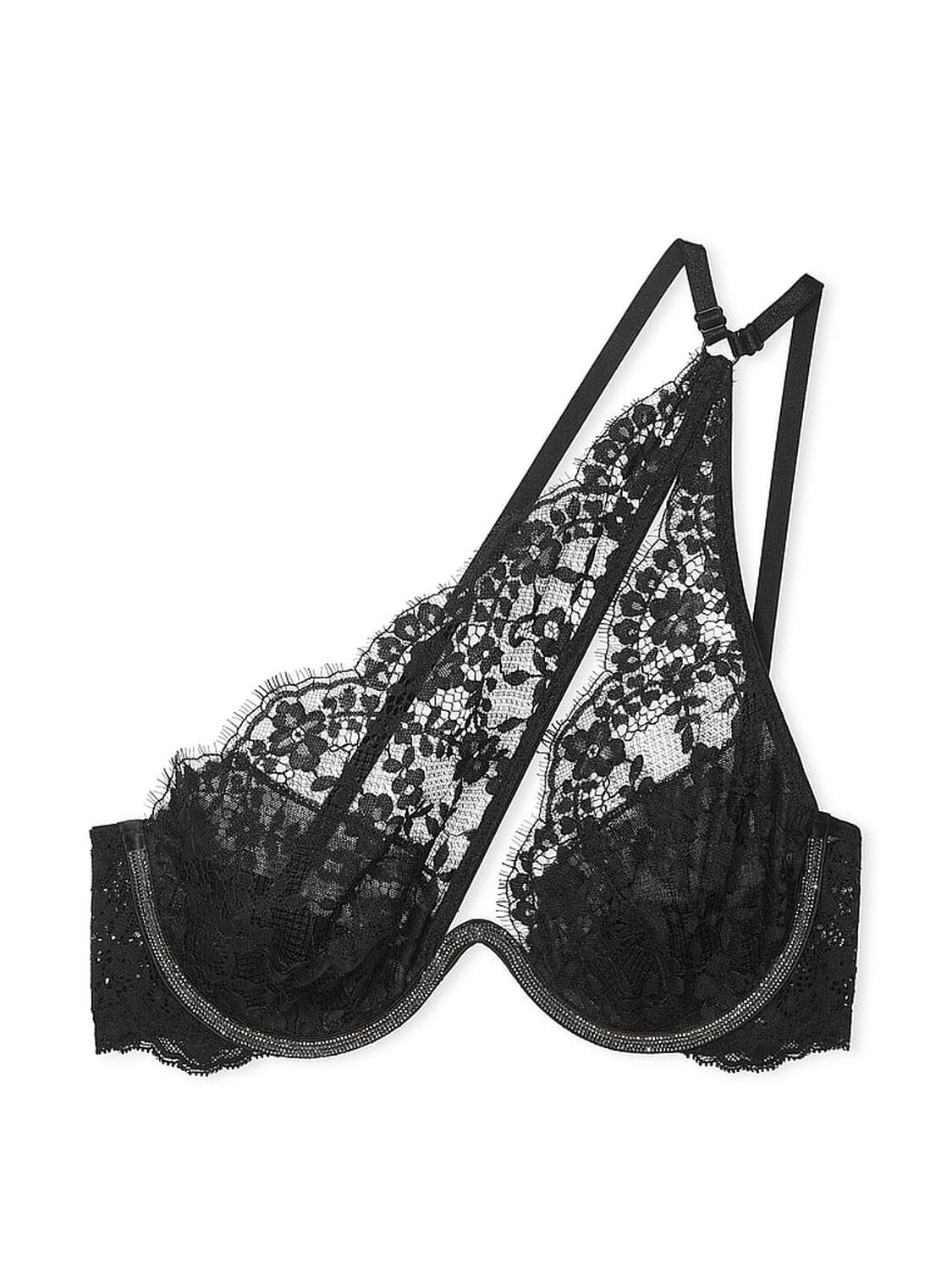 vs Dream Angels Twinkle Lace One-Shoulder Monowire Bra 3 of 3 
