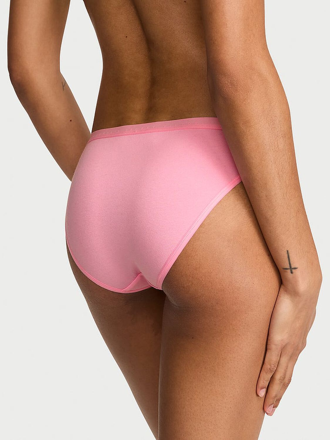 vs Victoria's Secret Stretch Cotton Bikini Panty Washed Victoria Pink 2 of 3 