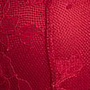 Rose Lace Push-Up Teddy, Ready Red, swatch