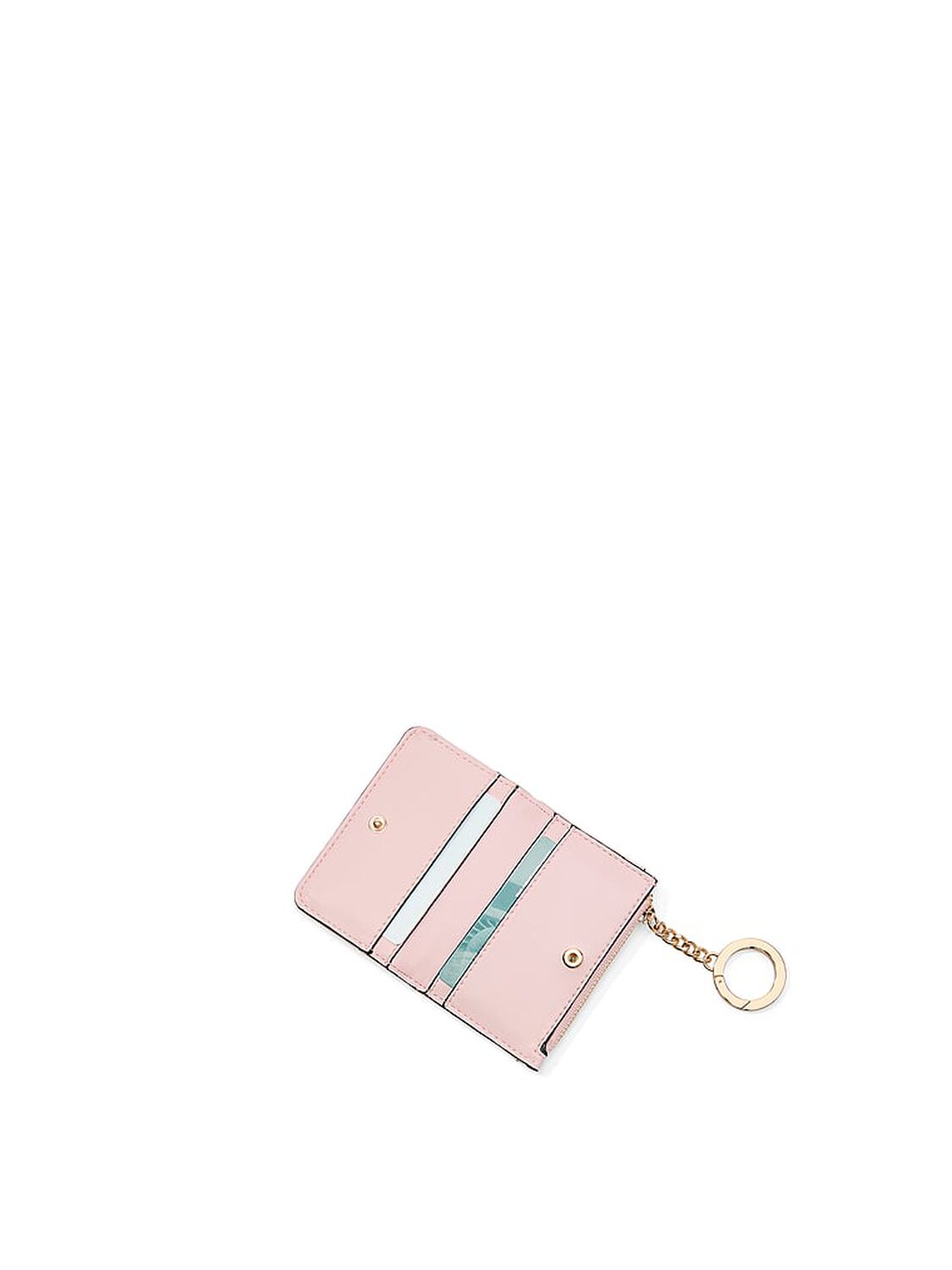 vs Victoria's Secret Foldover Card Case Keychain Chalk Rose 3 of 3 