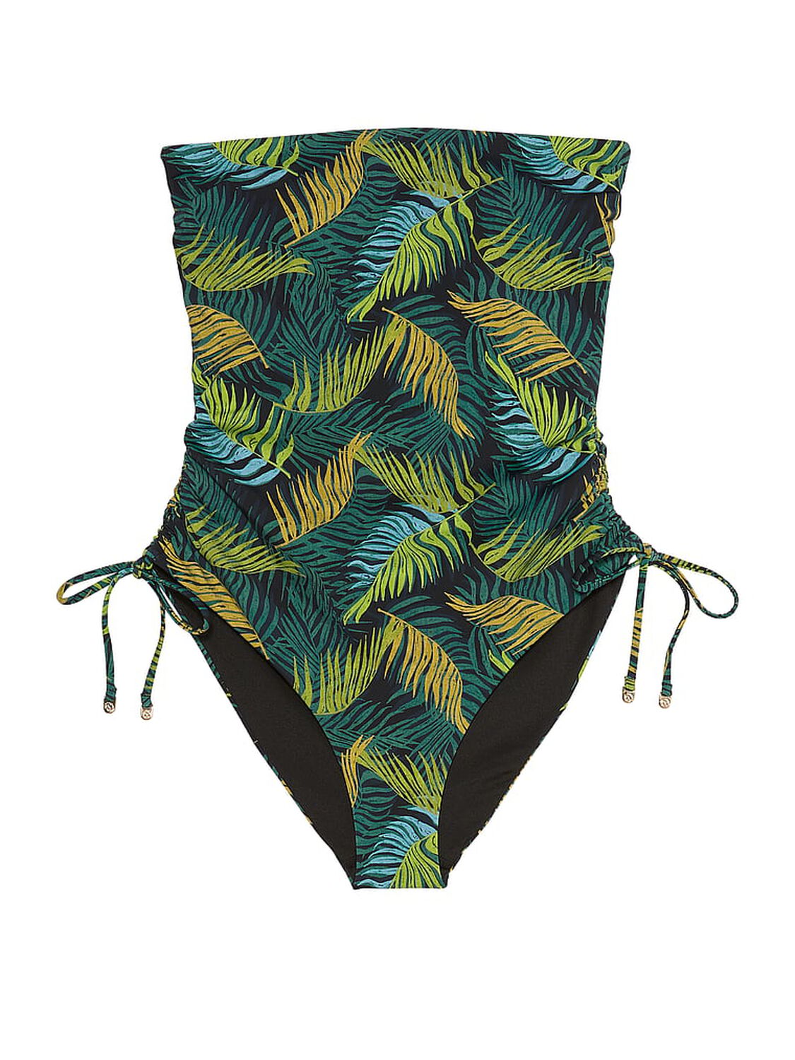 vs Victoria's Secret Swim Essential Strapless Ruched One-Piece Swimsuit Palm Royale 3 of 4 
