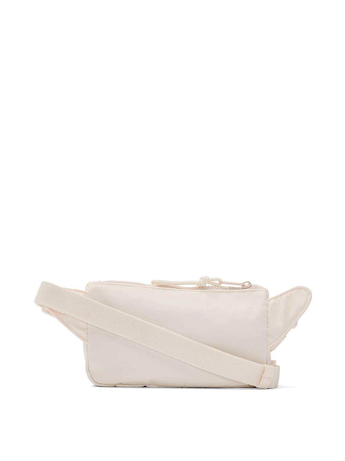 vs Pink Plush Teddy Convertible Sling Bag Winter White Plush Teddy 2 of 3 