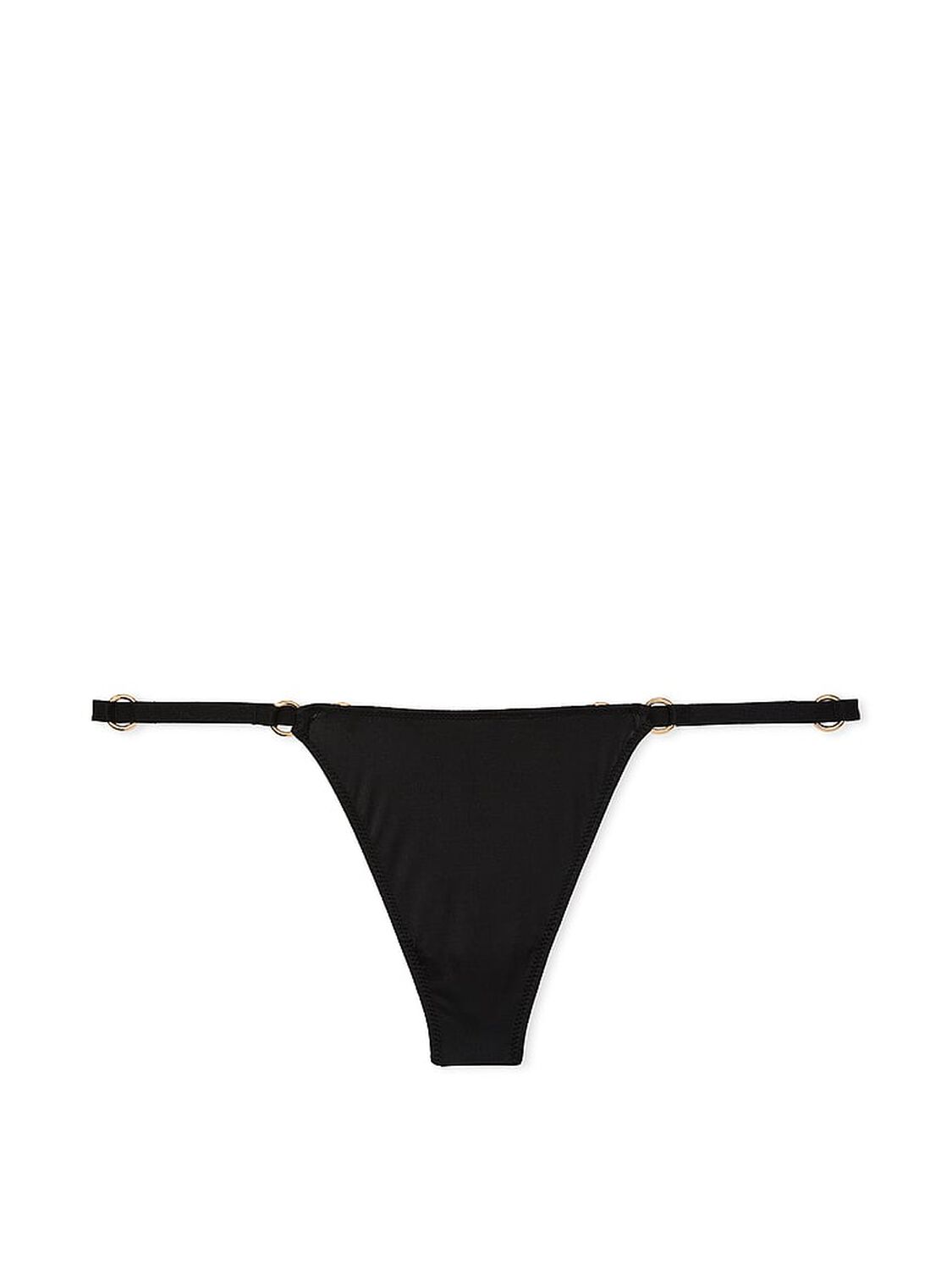 vs Very Sexy Ring Hardware V-String Panty Black 1 of 3 