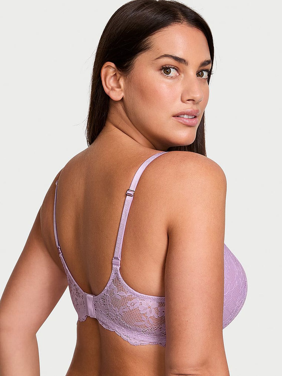 vs Dream Angels Lace Push-Up Bra Silky Lilac 4 of 4 