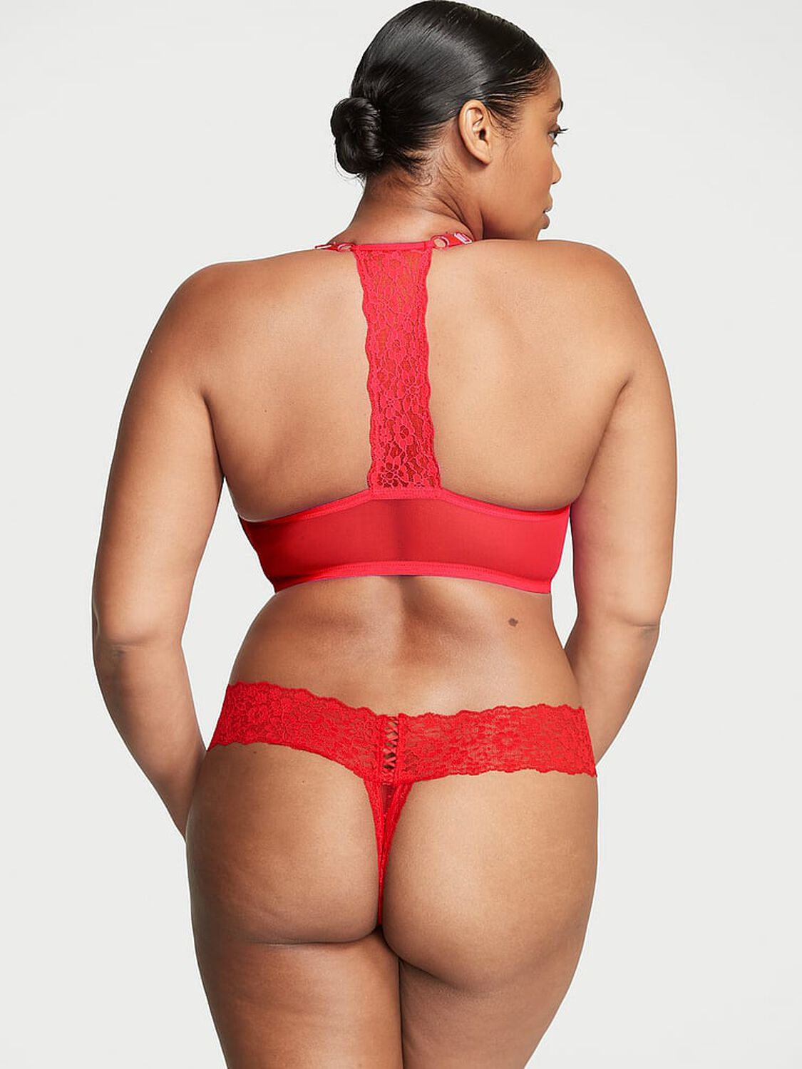 vs The Lacie Lace Lace-Up Thong Panty 2 of 4 