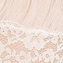 Dare to Dream Lace Sheer Cami & Flutter Short Set, Coconut White, swatch