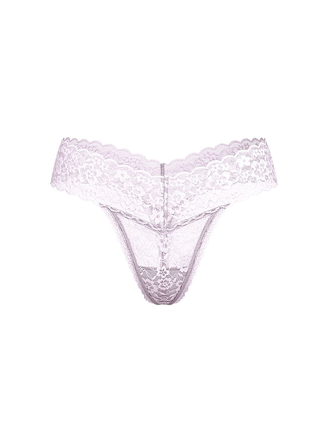 vs The Lacie Blossom Lace Thong Panty Delicate Violet 3 of 3 