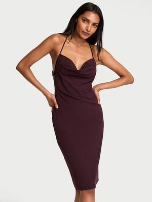 Chiffon Draped Slip Dress