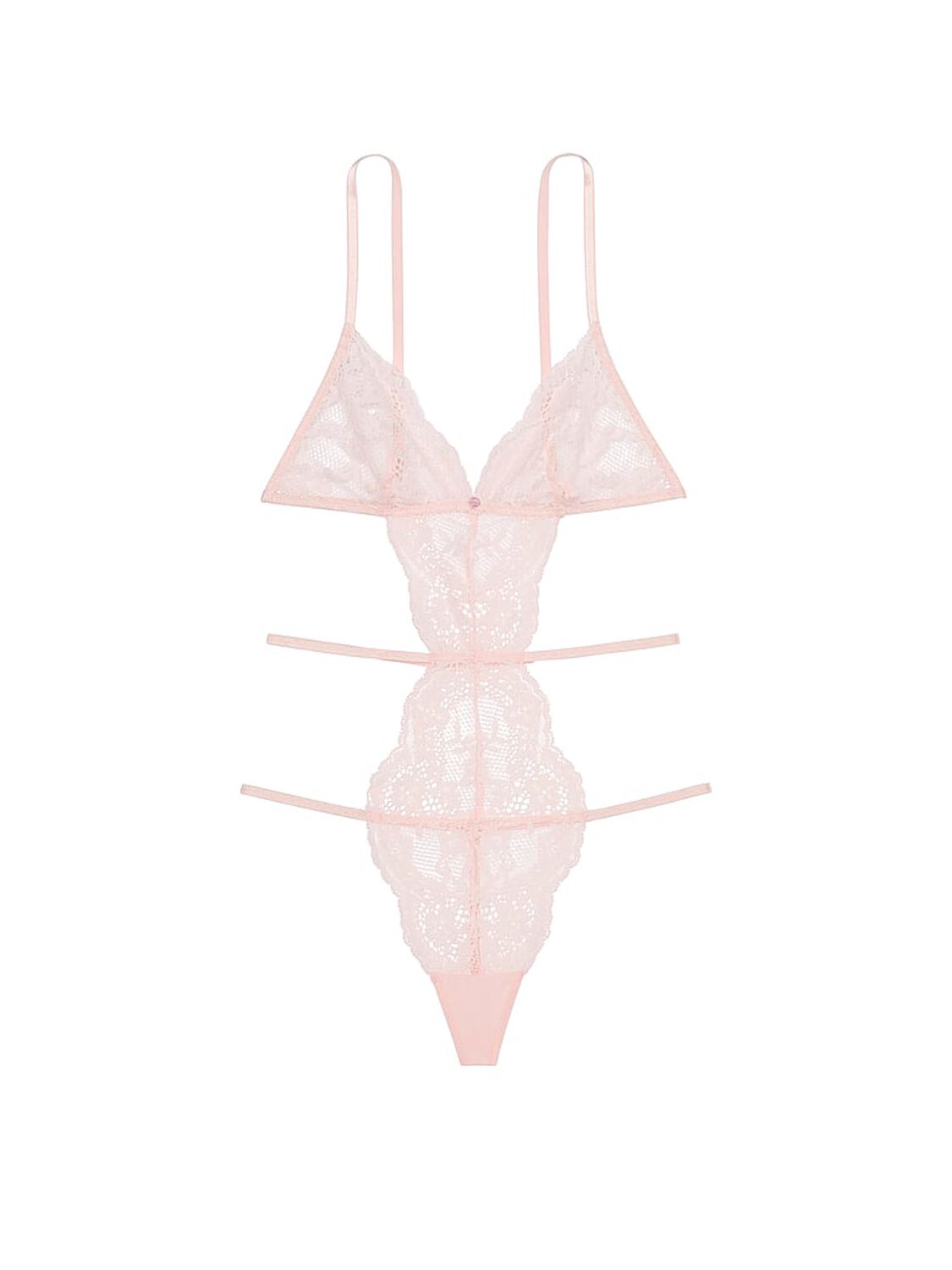 vs Dream Angels Dare to Dream Lace Strappy Triangle Teddy 3 of 4 