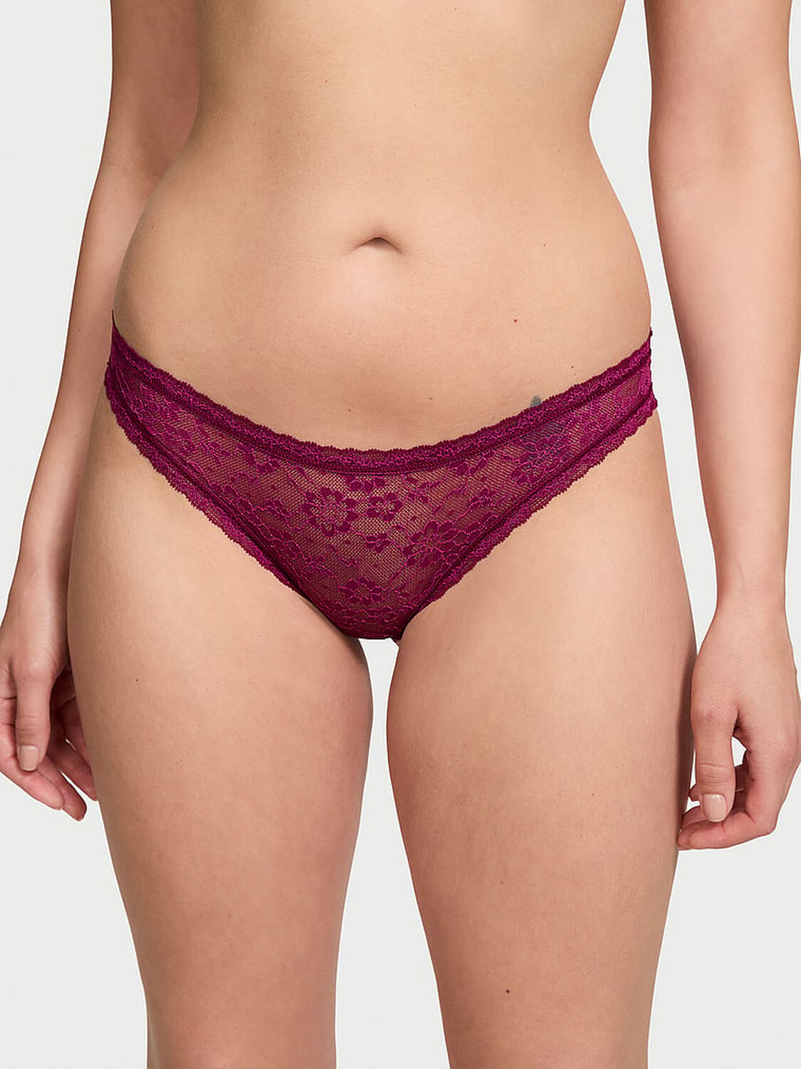 vs The Lacie Lace Bikini Panty Plum Rouge 1 of 3 
