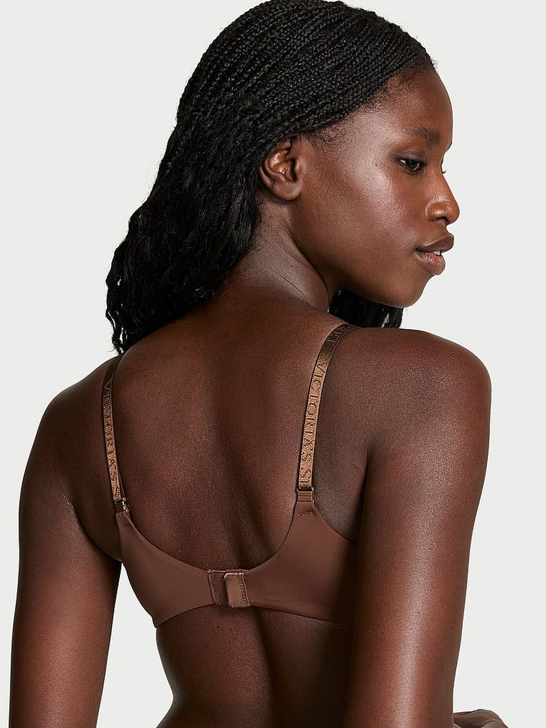vs The T-Shirt Lightly Lined Smooth Demi Bra Ganache 2 of 3 