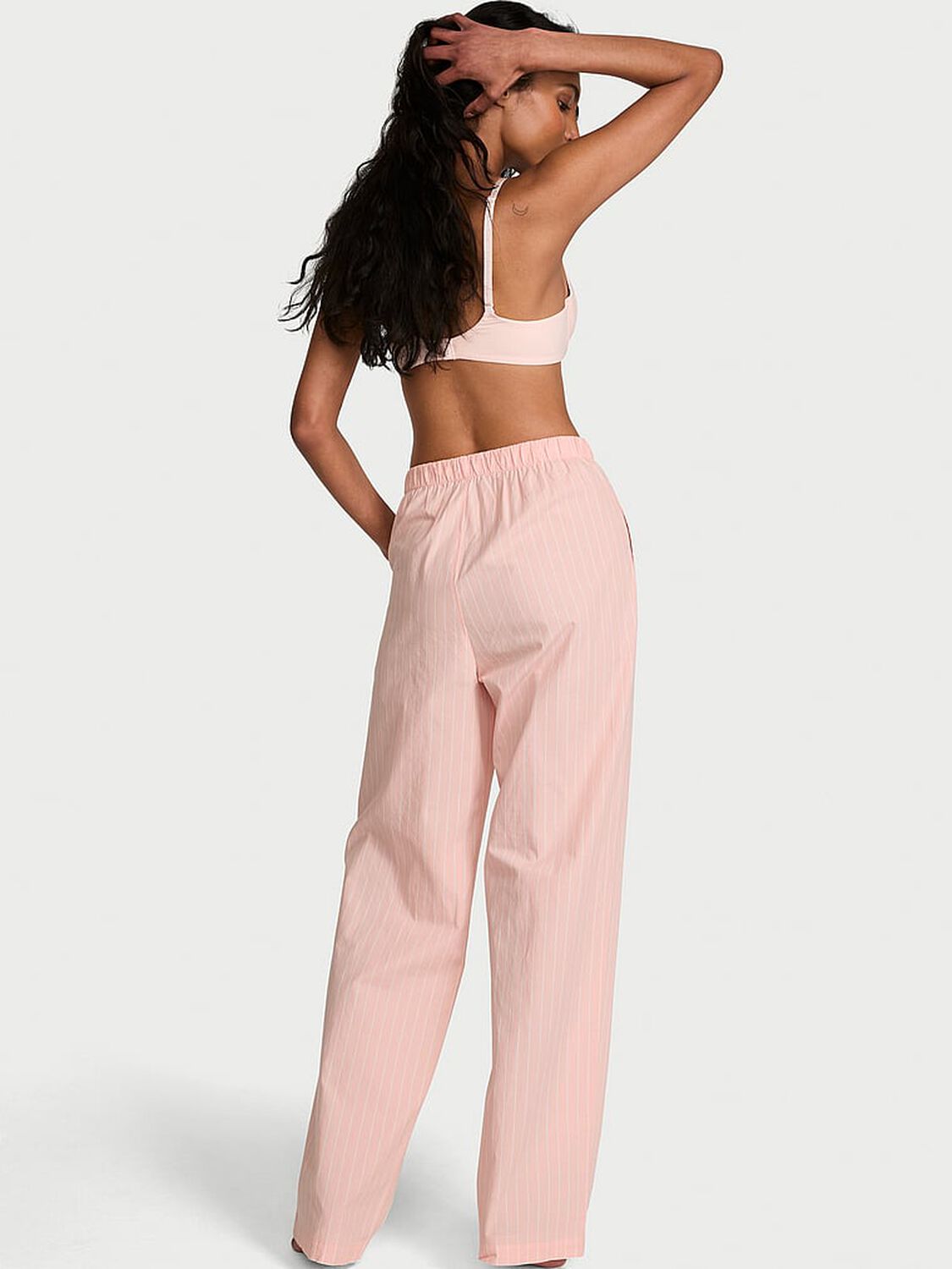vs Victoria's Secret Mix & Match Sleep Heritage Cotton Pajama Pants Pink Gin Stripes 2 of 3 