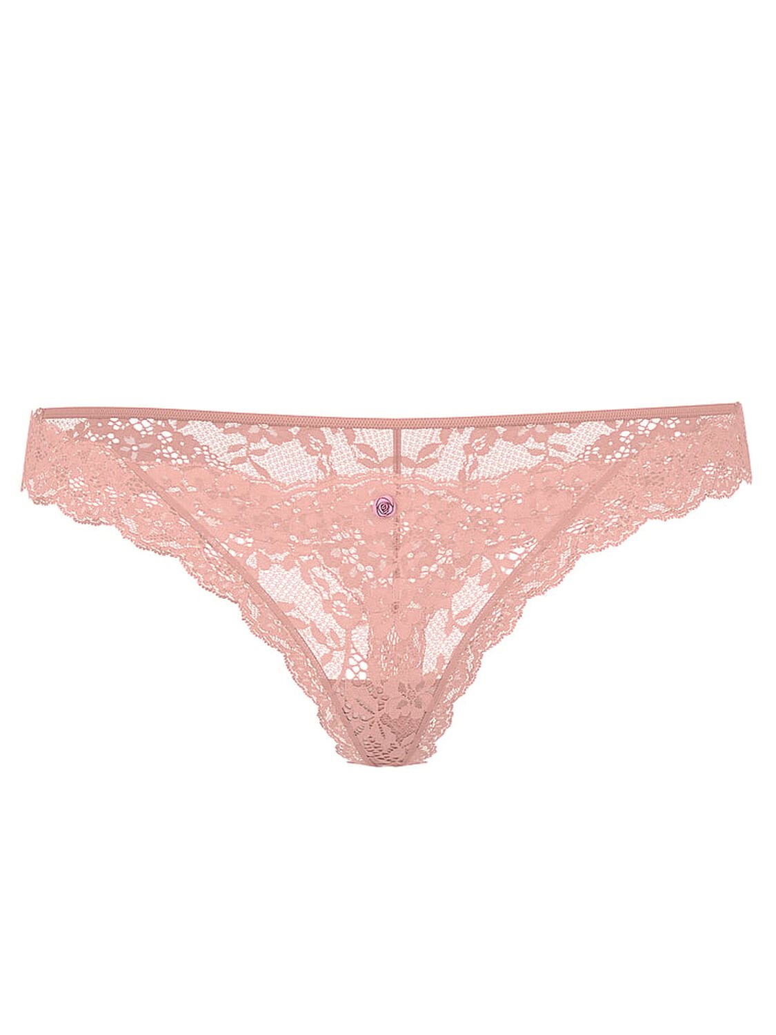 vs Dream Angels Lace Thong Panty Royal Pink 1 of 3 