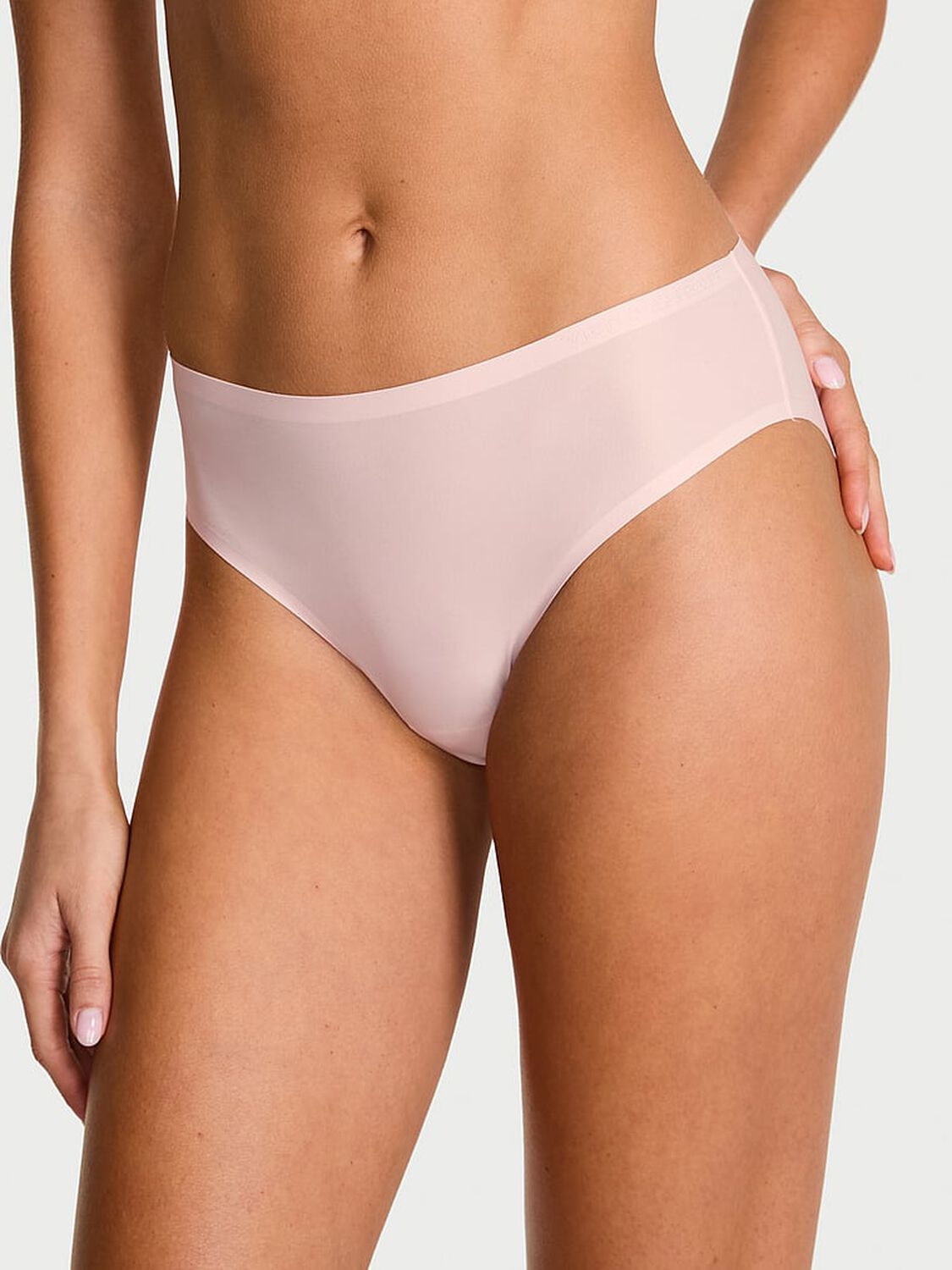 vs Body By Victoria Body by Victoria Flex Mid-Rise Bikini Panty Angel Pink 1 of 4 