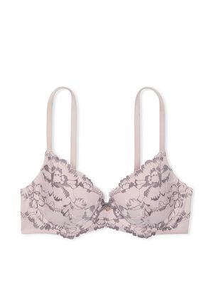 Lightly Lined Lace-Cup Demi Bra