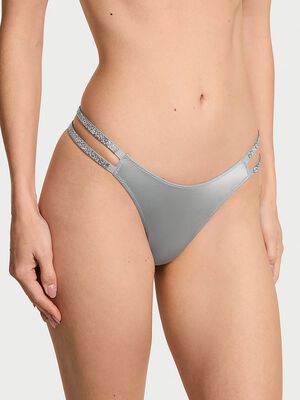 Double Shine Strap Smooth Thong Panty