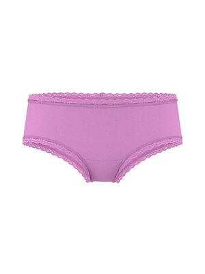 Cotton Lace-Waist Cheeky Panty