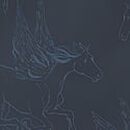 Equestrian Glam Satin Slip Dress, Print, swatch