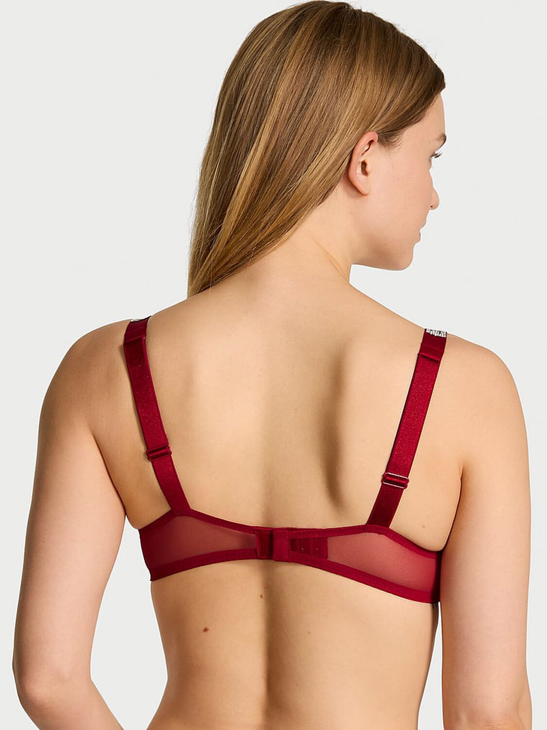vs Very Sexy Shine Strap Lace Push-Up Bra Red Lacquer 2 of 2 