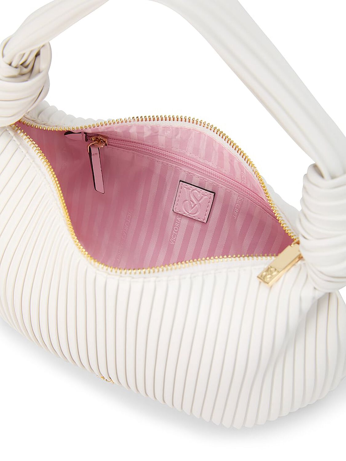 vs Victoria's Secret Knotted Top Handle Bag Coconut White 3 of 3 