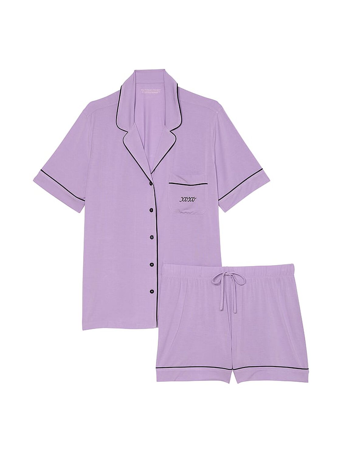vs Victoria's Secret Modal Soft Short Pajama Set Charmed Violet 3 of 3 