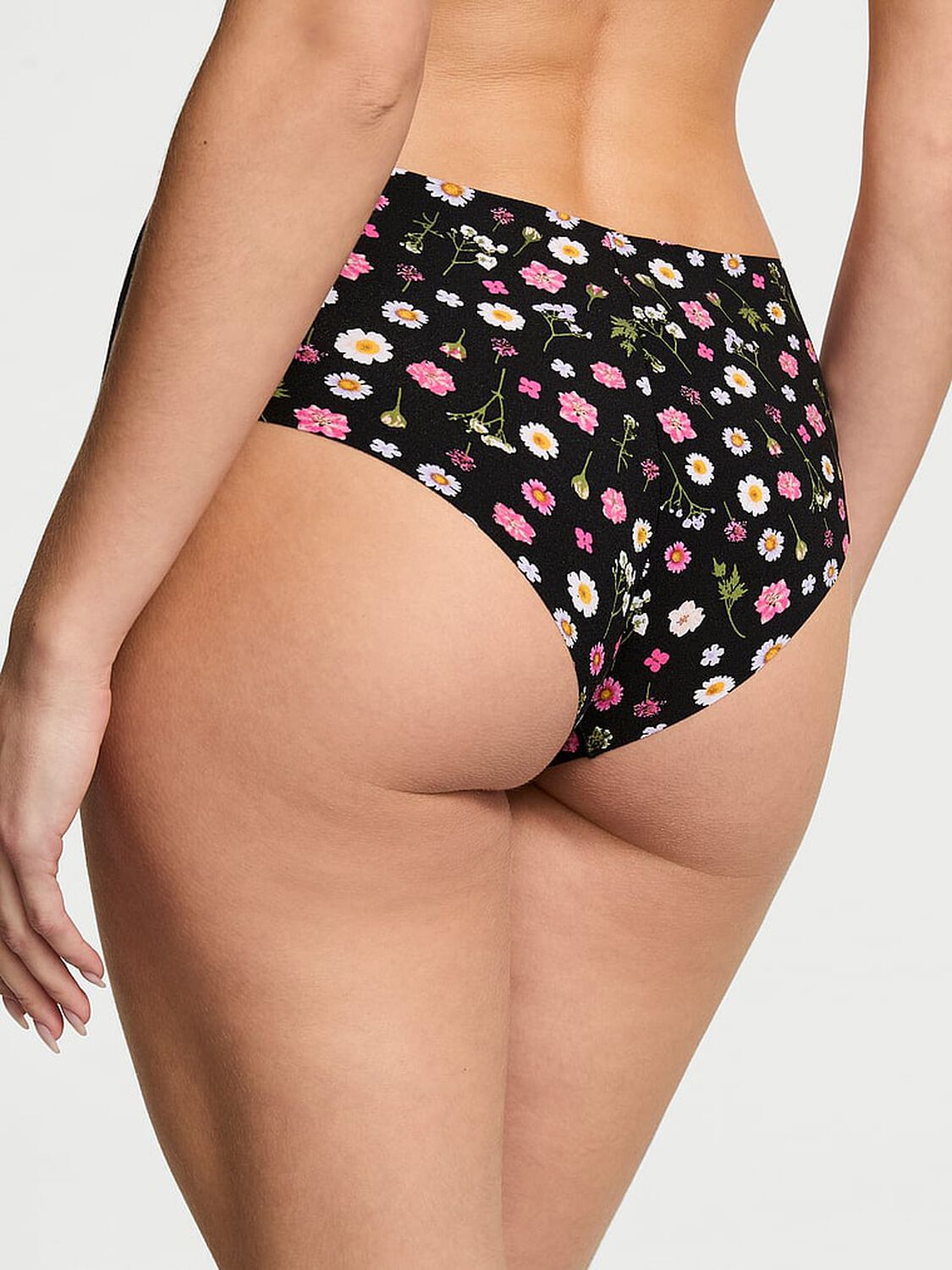 vs No-Show No-Show Cheeky Panty Black Pressed Floral 2 of 3 