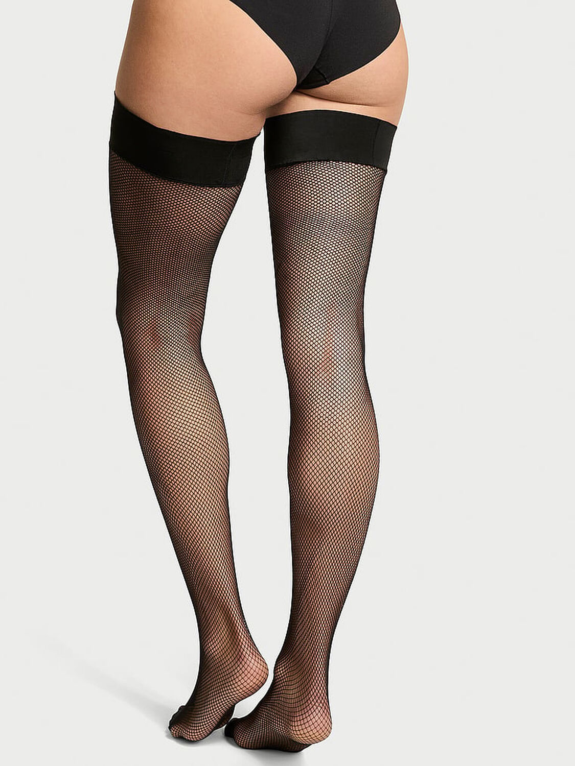 vs Very Sexy Fishnet Thigh Highs Black 1 of 4 