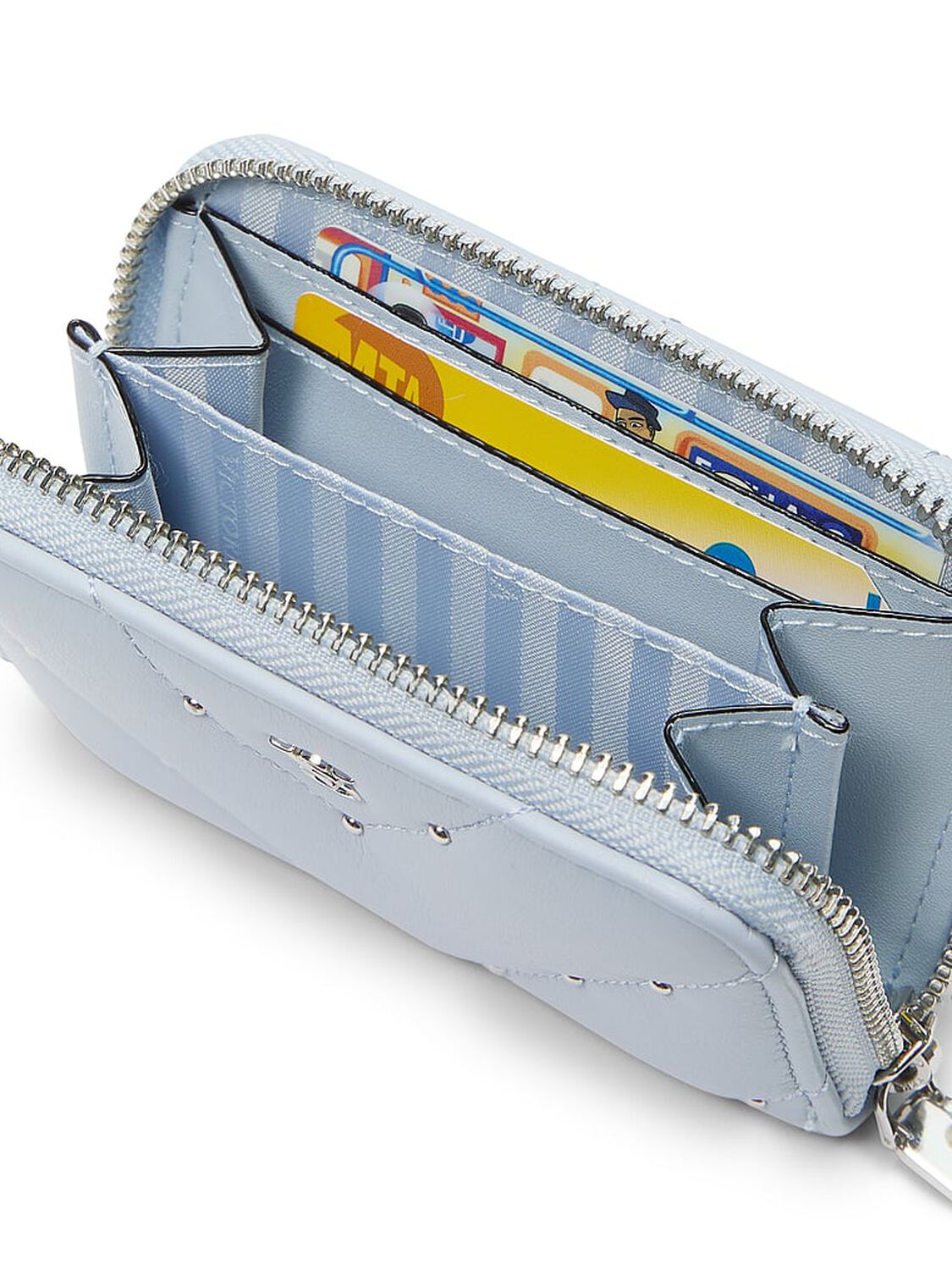 vs Victoria's Secret Small Wallet with Zip Adrift Blue 3 of 3 