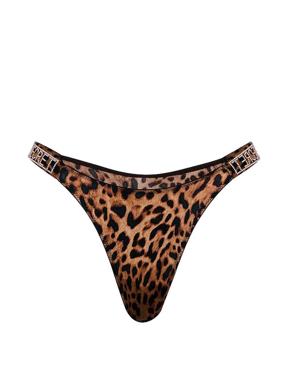 vs Very Sexy Shine Strap Brazilian Panty Leopard 3 of 3 