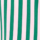 Signature Satin Oversized Long Pajama Set, Prettiest Pine & Angel Pink Stripes, swatch