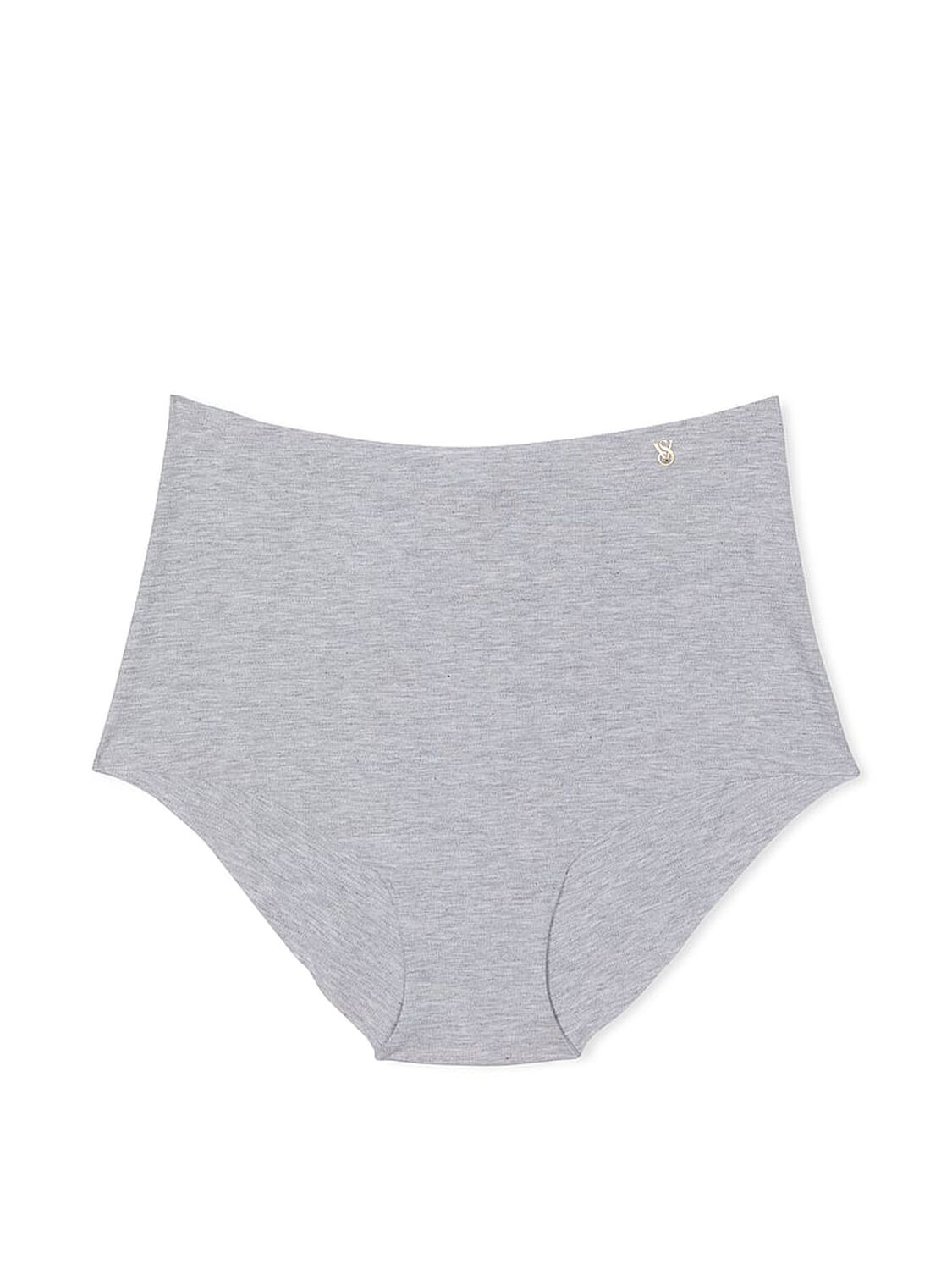 vs No-Show No-Show Cotton High-Waist Brief Panty Heather Grey 3 of 3 