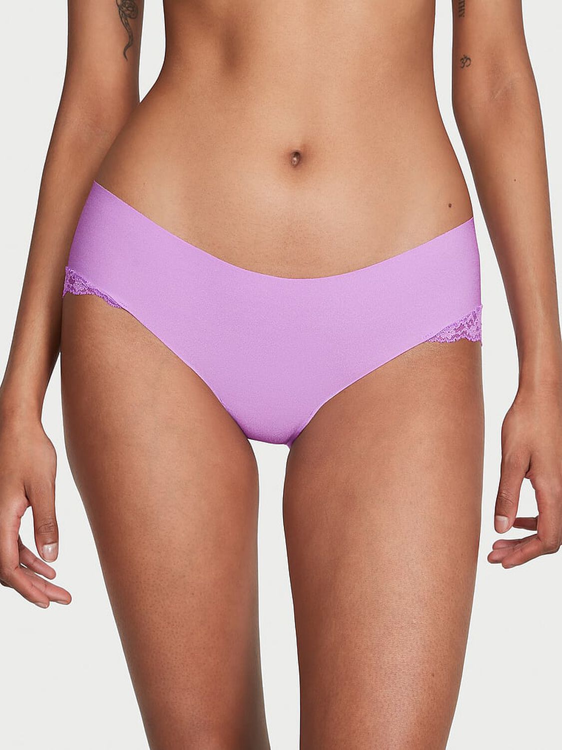 vs No-Show No-Show Lace-Trim Hiphugger Panty 1 of 3 