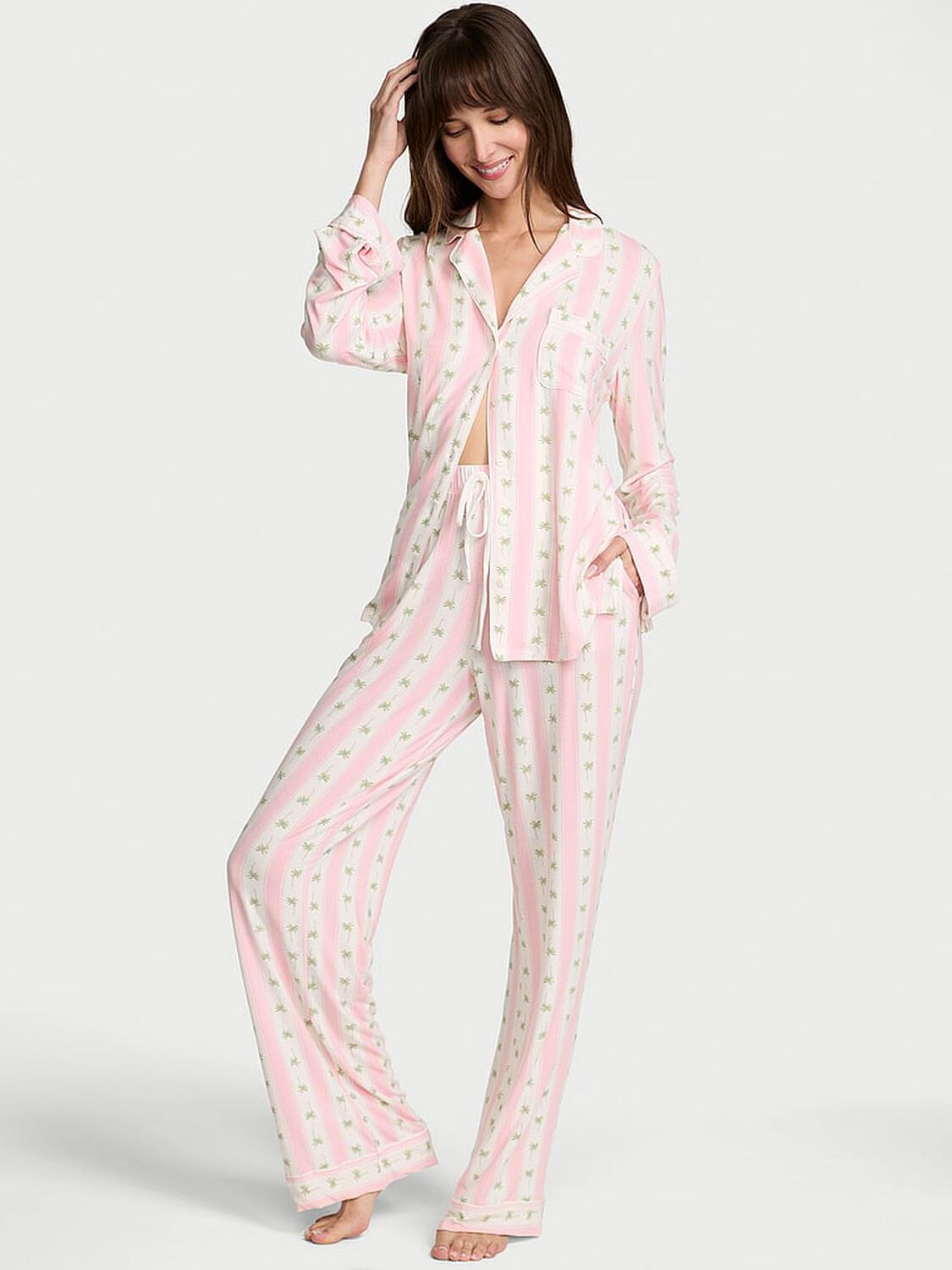 vs Victoria's Secret Modal Soft Long Pajama Set 1 of 3 