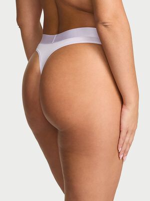 Logo Cotton Heart Shine Patch Thong Panty