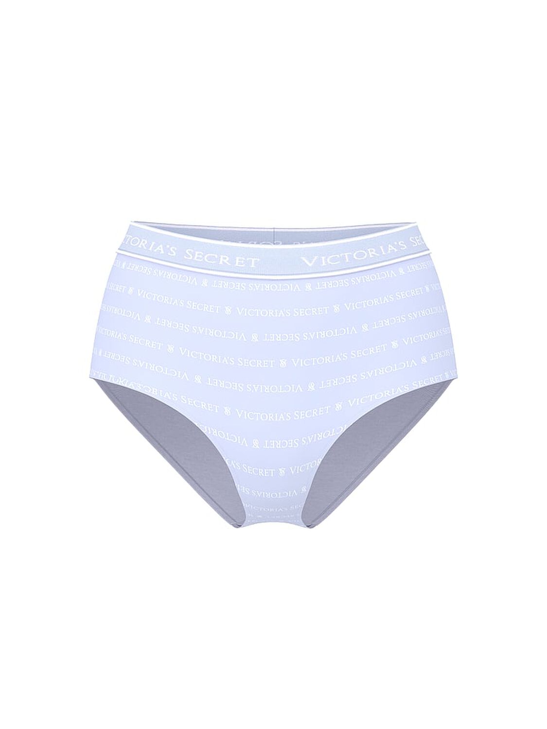 vs Cotton Logo Cotton Modern Brief Panty Icy Lavender Logo Stripes 1 of 1 