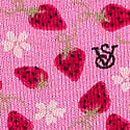 Cotton Lace-Waist Bikini Panty, Pink Sugar Strawberries, swatch